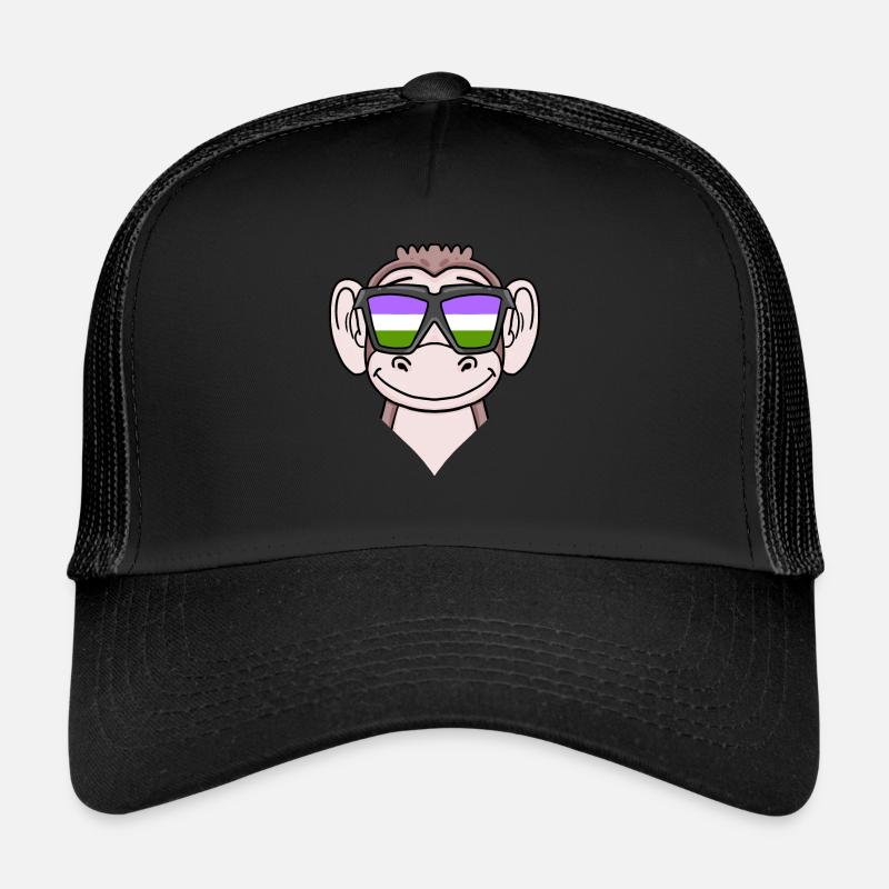 Genderqueer Monkey Trucker Cap