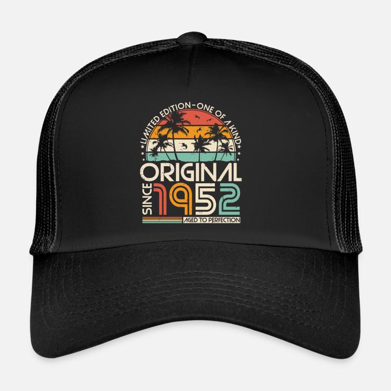 Original 1952 Vintage Birthday Retro Trucker Cap