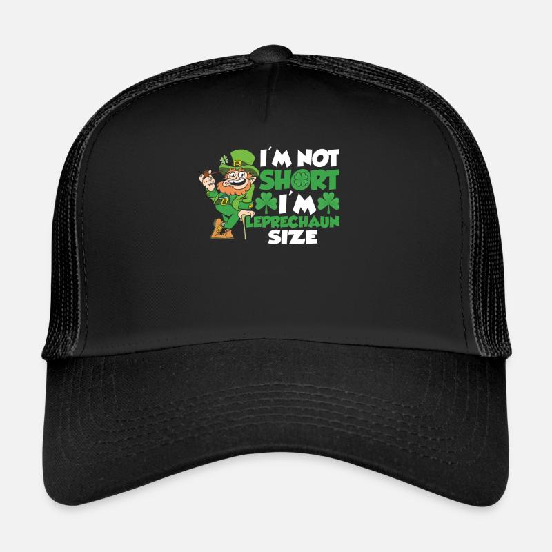Ich Bin Nicht Klein Ich Habe Leprechaun Größe Ire Trucker Cap