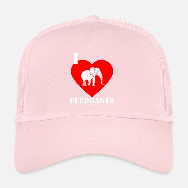 Elephant Gift For Proboscis Africa Wilderness Zoo Trucker Cap