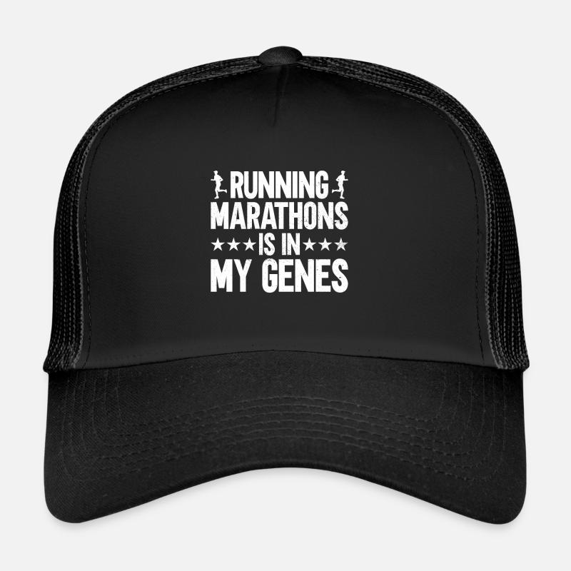 Running a marathon is in my genes Jogging Trucker Cap