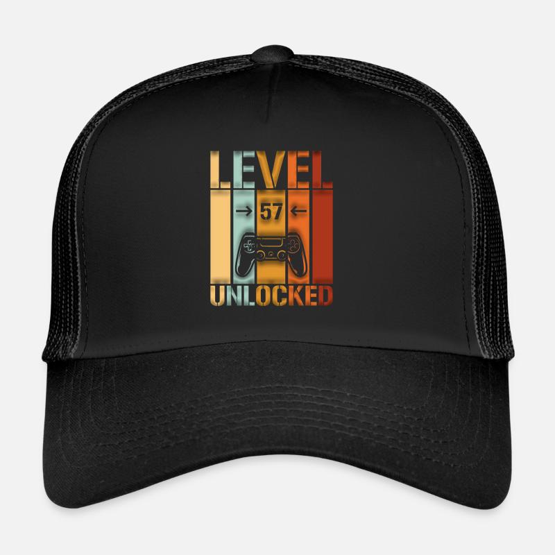 57. Geburtstag Level 57 unlocked Trucker Cap