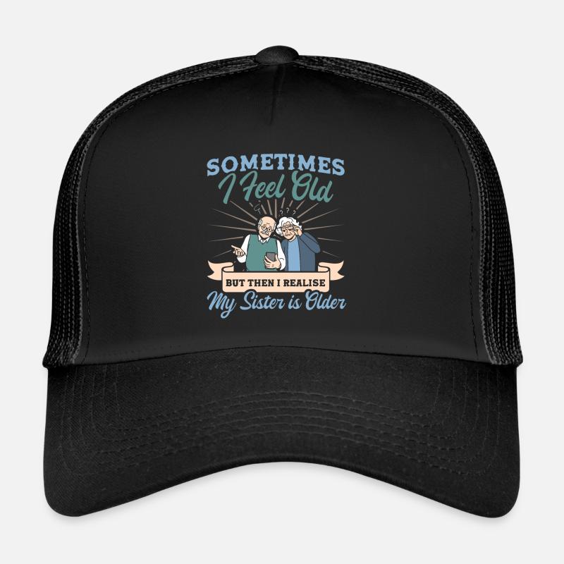 Alte Menschen Sarkastisch Großvater Trucker Cap