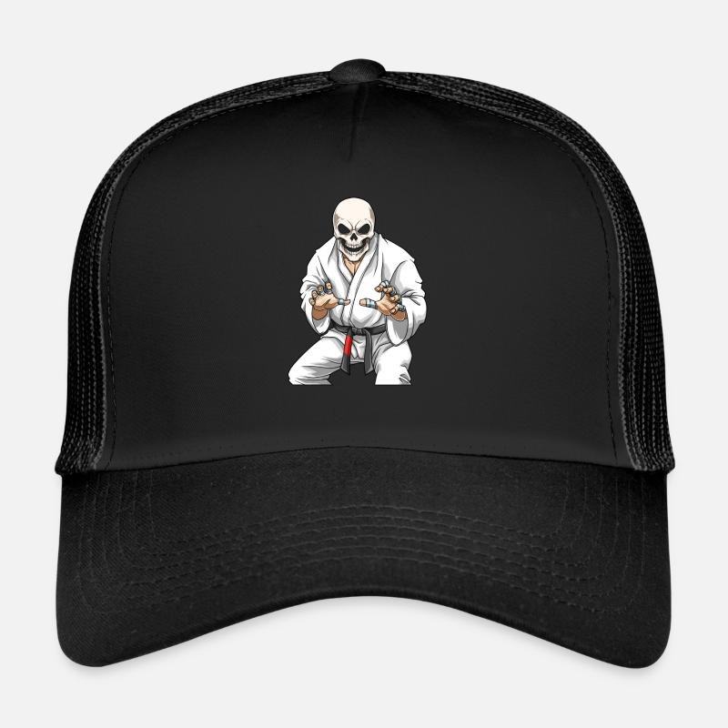 Jiu Jitsu Skelett Kämpfer - BJJ MMA und Grappling Trucker Cap