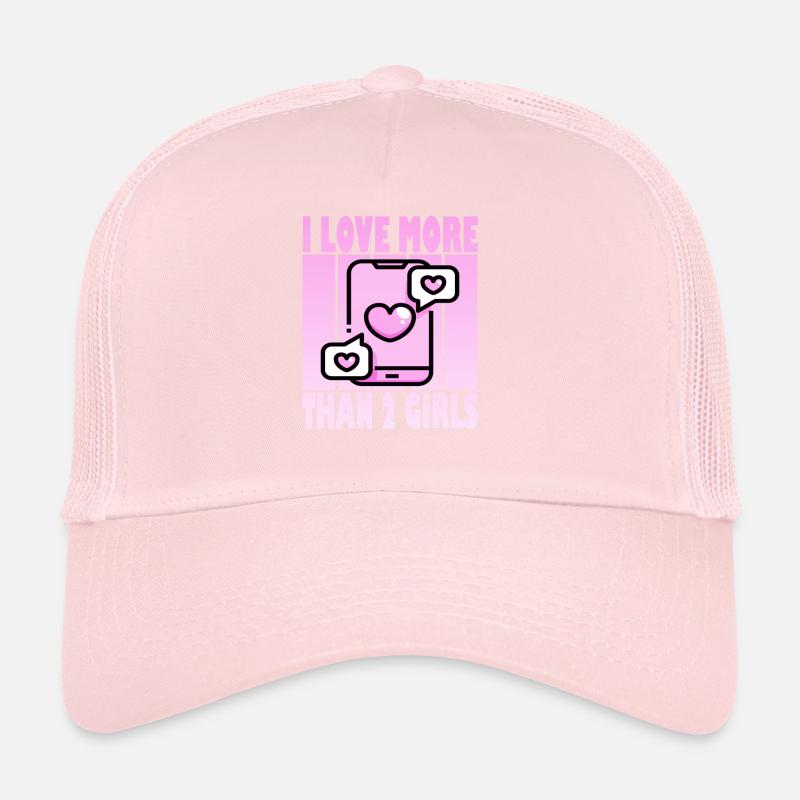 I love more than 2 girls - Polyamor Trucker Cap