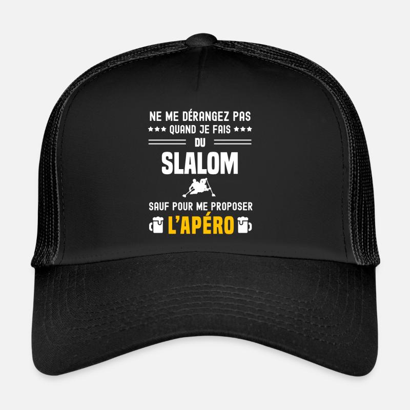 slalom ne dérangez pas sauf apéro Casquette trucker 