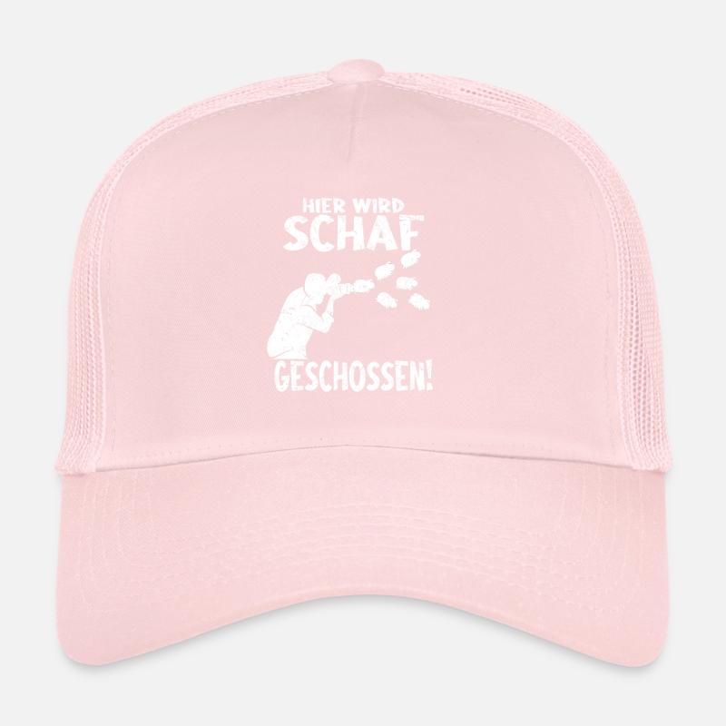 Fotografie Hier wird Schaf geschossen - Lustiger Trucker Cap