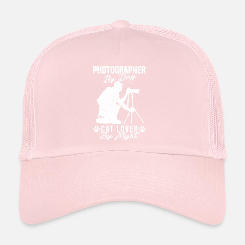 Photographe de Day Cat Lover By Night Cat Lover Casquette trucker 