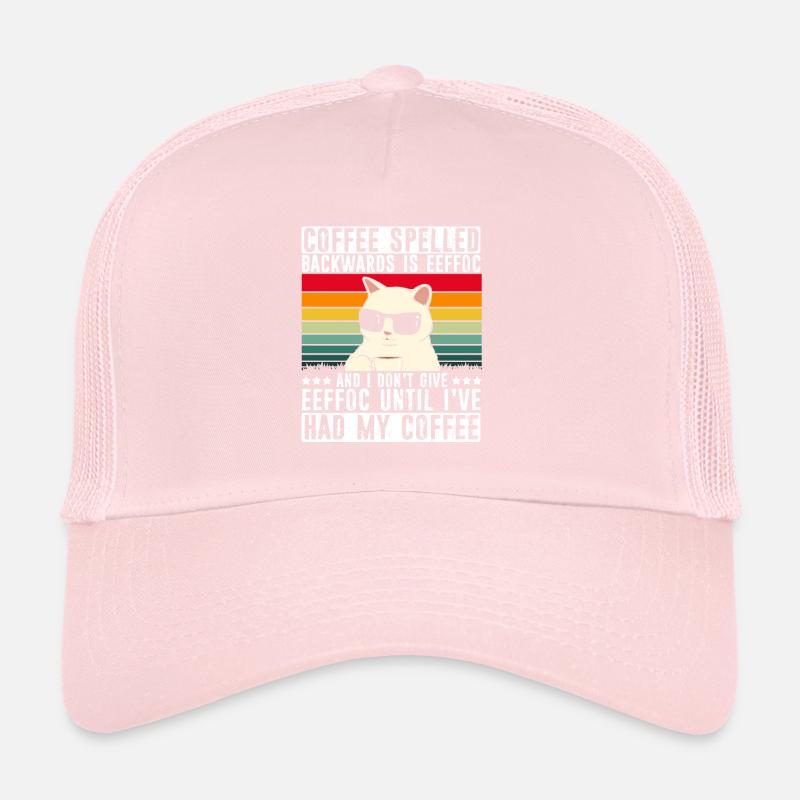 Coffee spelled backwards is Eeffoc - Spruch Trucker Cap
