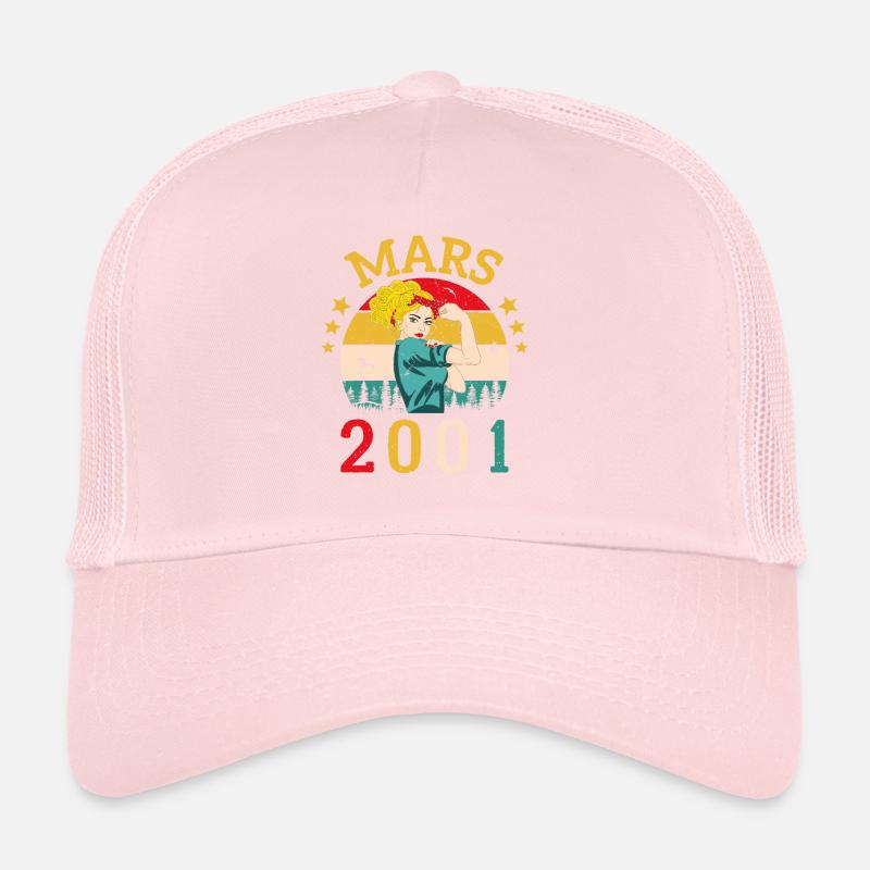 Mars 2001 Anniversaire Idée Cadeau Vintage 2001 Casquette trucker 
