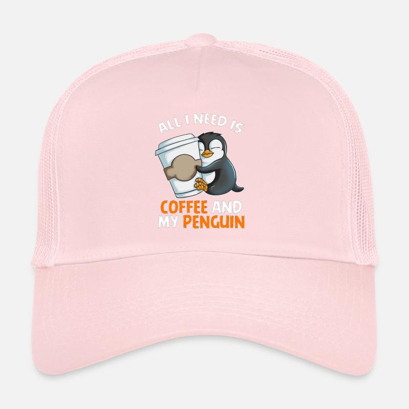 All i need is Coffe and my Penguin Emperor Penguin Trucker Cap