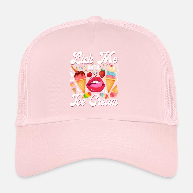Ice Cream Pun Cone Popsicle Mouth Trucker Cap