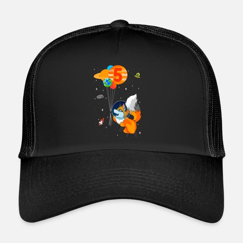 Astronaute 5e anniversaire Fox Costume d’astronaute Casquette trucker 