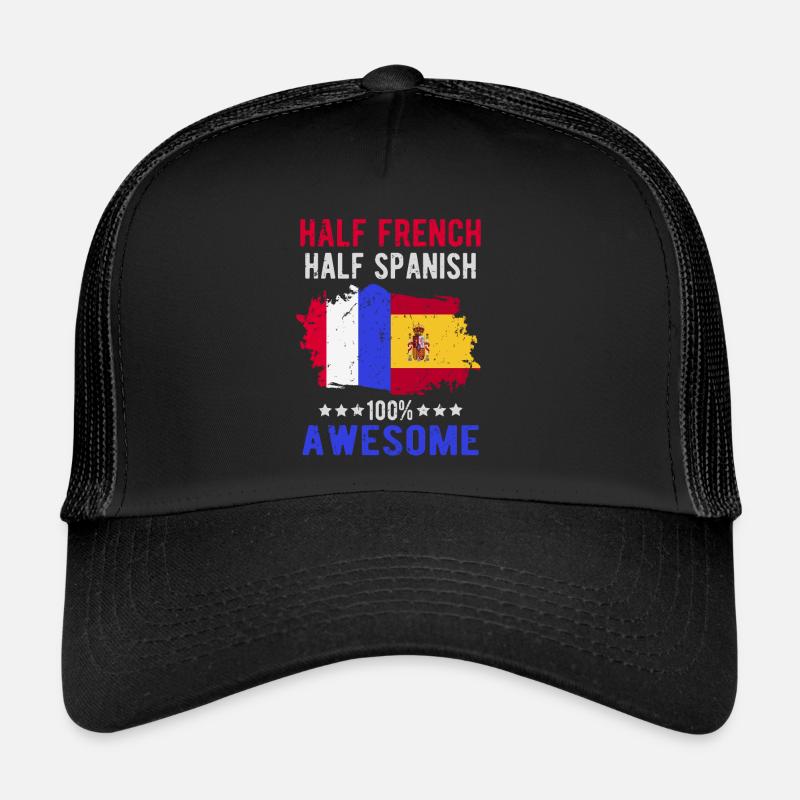Moitié Français moitié espagnol Casquette trucker 