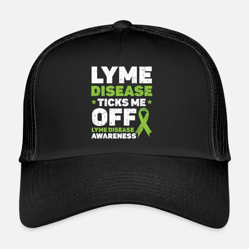 Lyme Disease Ticks Me Off Lyme Disease Awareness Trucker Cap
