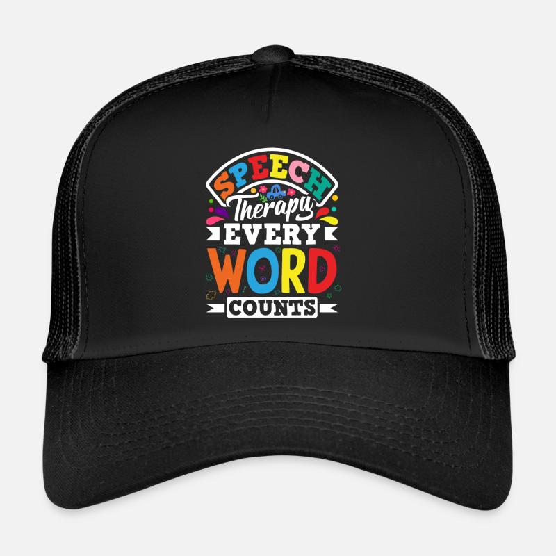 Speech Language Pathologist Speech Therapist Trucker Cap
