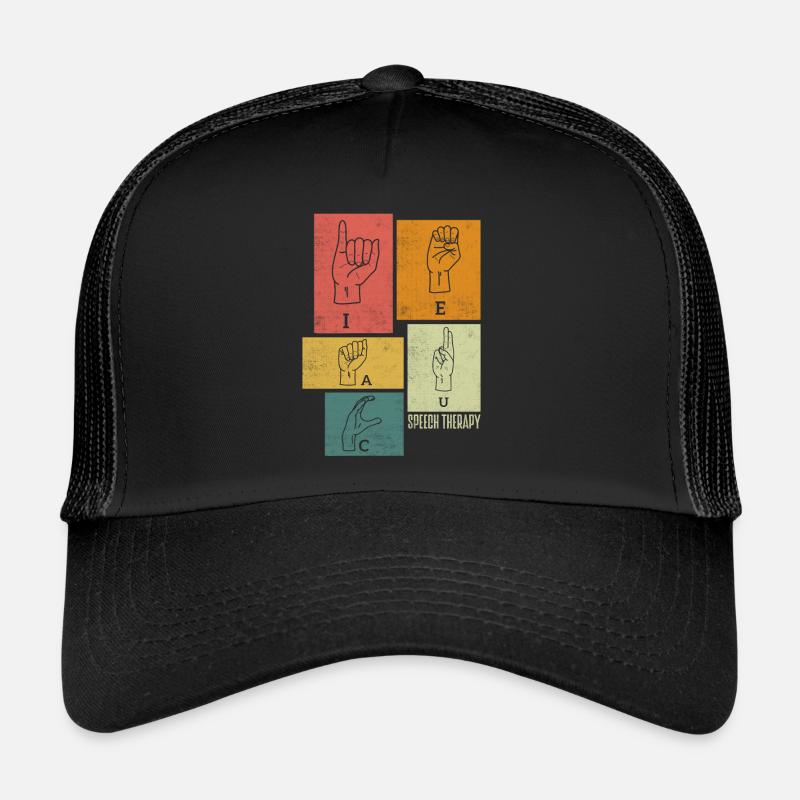 Speech Language Pathologist Speech Therapy ASL Trucker Cap