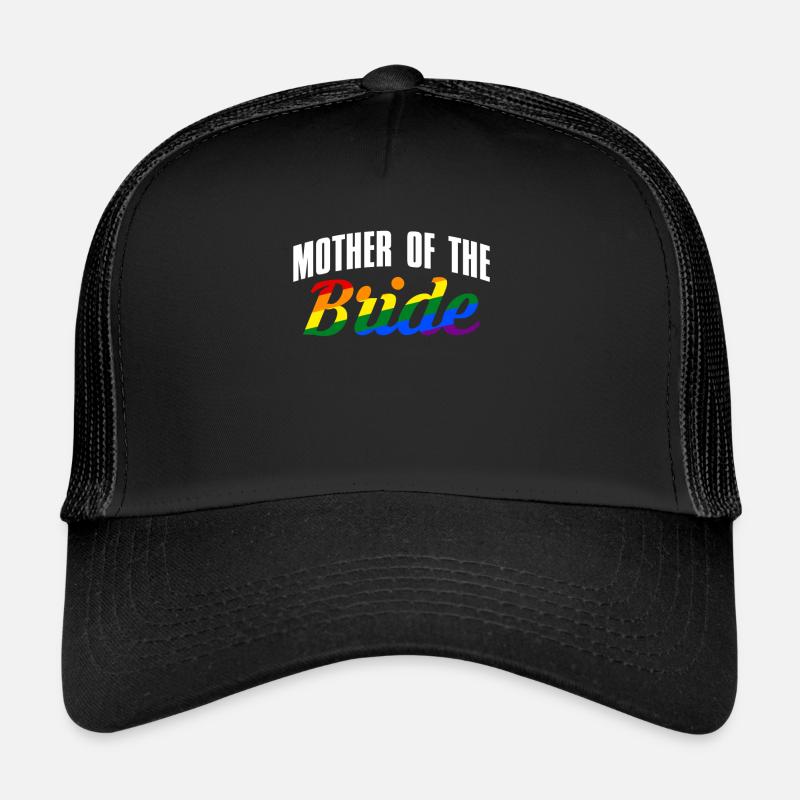 Mère de la mariée Cadeau Mère de la mariée LGBT Casquette trucker 