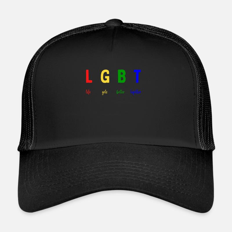 LGBT life gets better together - LGBTQ Trucker Cap