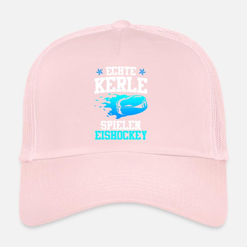 Echte Kerle spielen Eishockey Trucker Cap