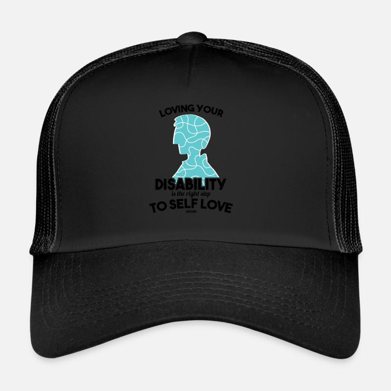 Autism Puzzle Asperger Syndrome - Trucker Cap - black/black