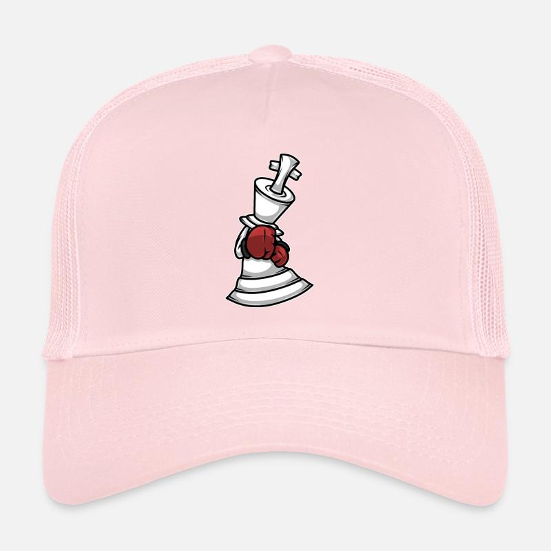 Schachfigur Boxer Boxhandschuhe King Trucker Cap