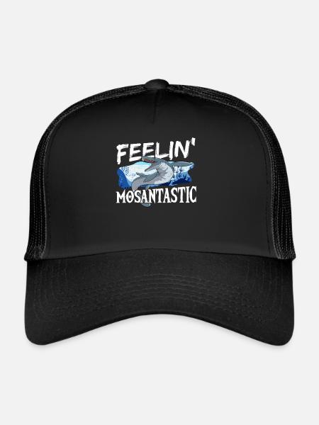 Feelin' Mosantastic Mosasaurus Préhistorique - Casquette trucker  - noir/noir - Devant
