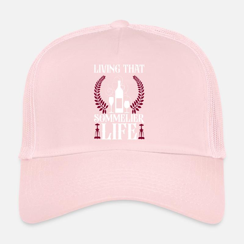 Dégustation de vin de sommelier Casquette trucker 