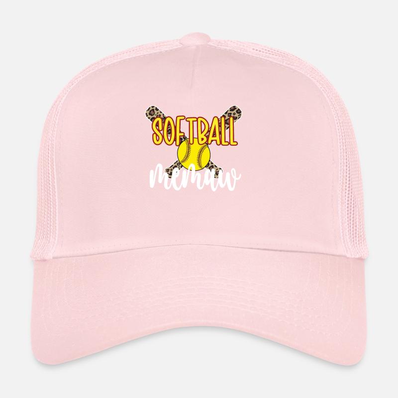 Memaw Oma Eines Softballspieler Softball Memaw Trucker Cap
