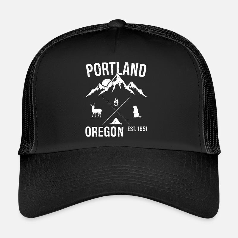Portland - Trucker Cap - Schwarz/Schwarz