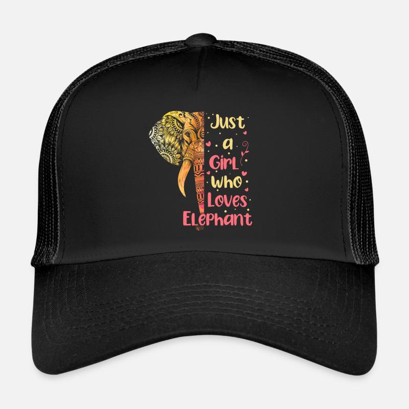 Elephant Gift For Proboscis Africa Wilderness Zoo Trucker Cap