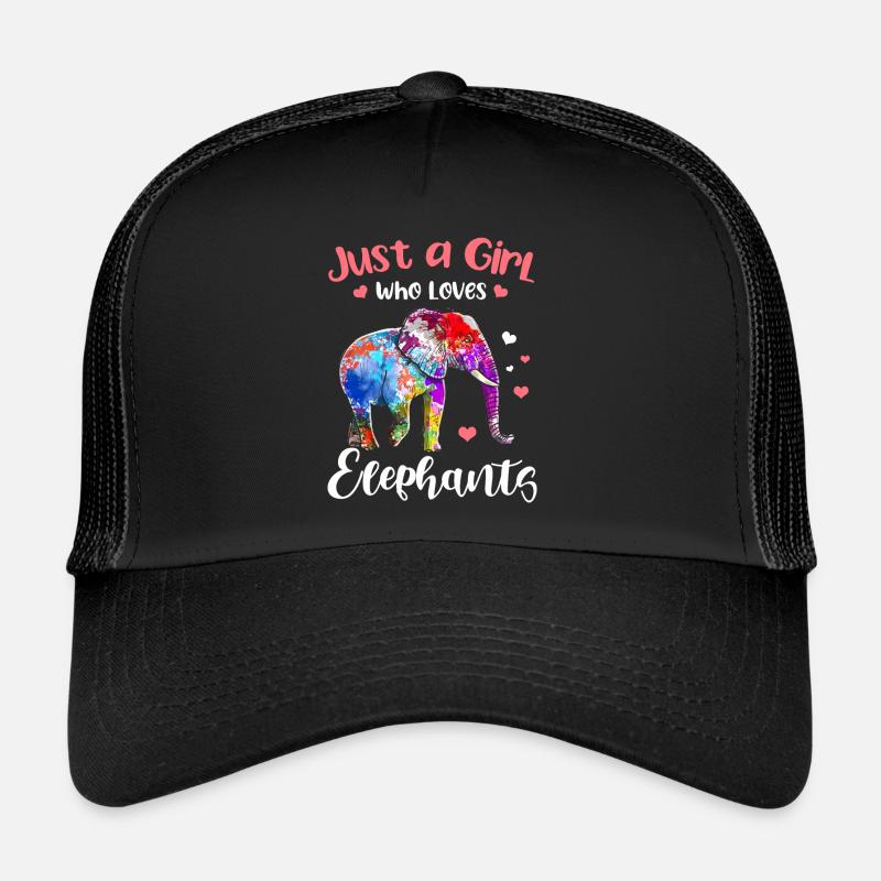 Elephant Gift For Proboscis Africa Wilderness Zoo Trucker Cap