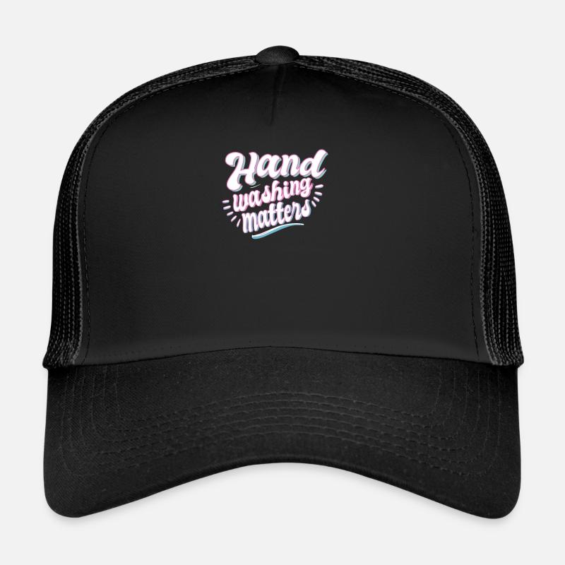Le lavage des mains mesure le savon propre santé corps Casquette trucker 