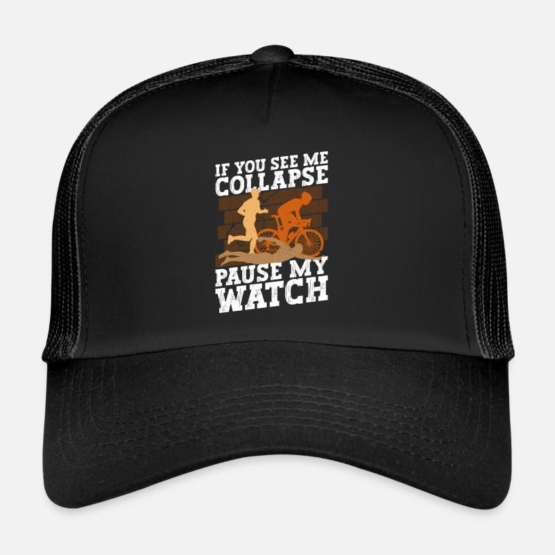 Triathlon Training Fun Triathlete Gift Trucker Cap