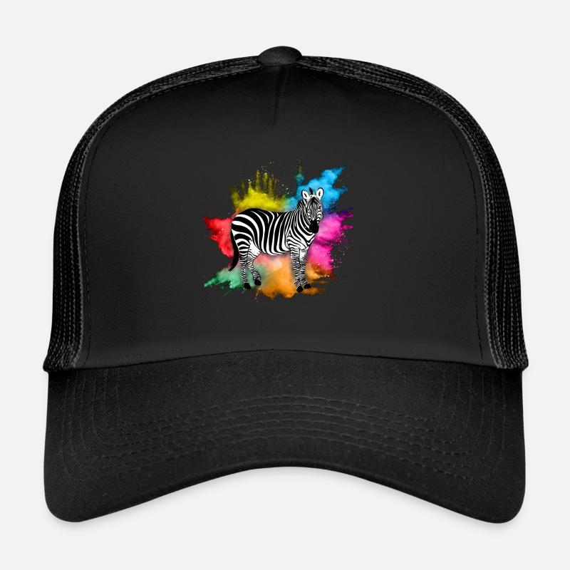 Zèbre - Casquette trucker  - noir/noir