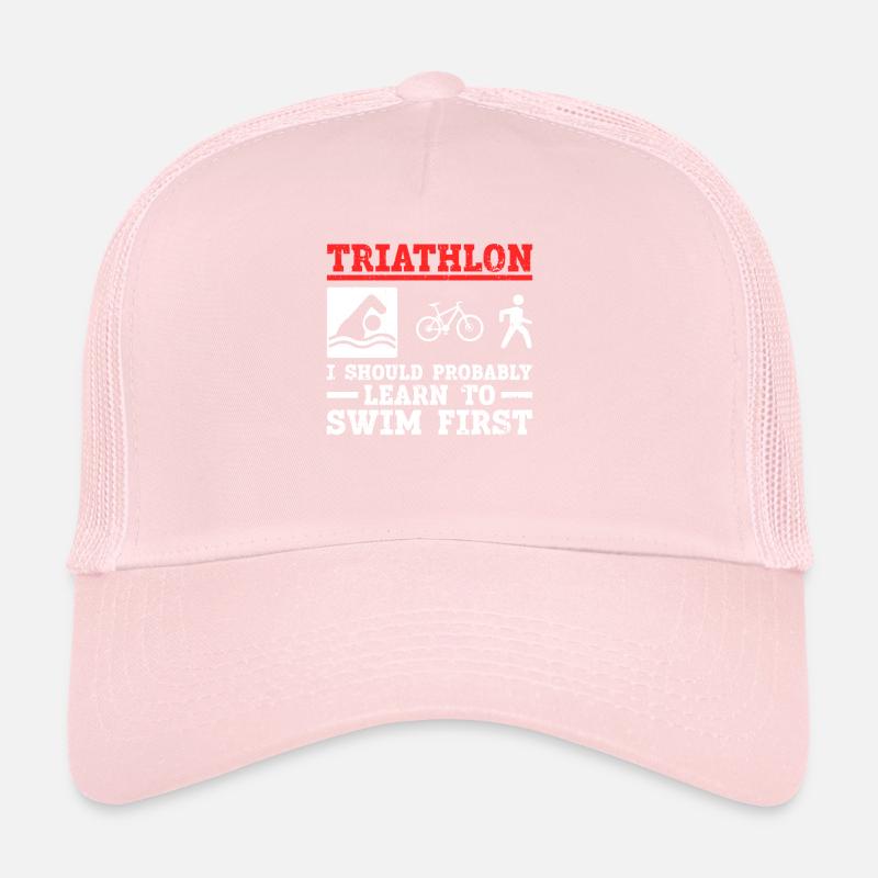 Triathlon Training Schwimmen Triathlet Lustig Trucker Cap