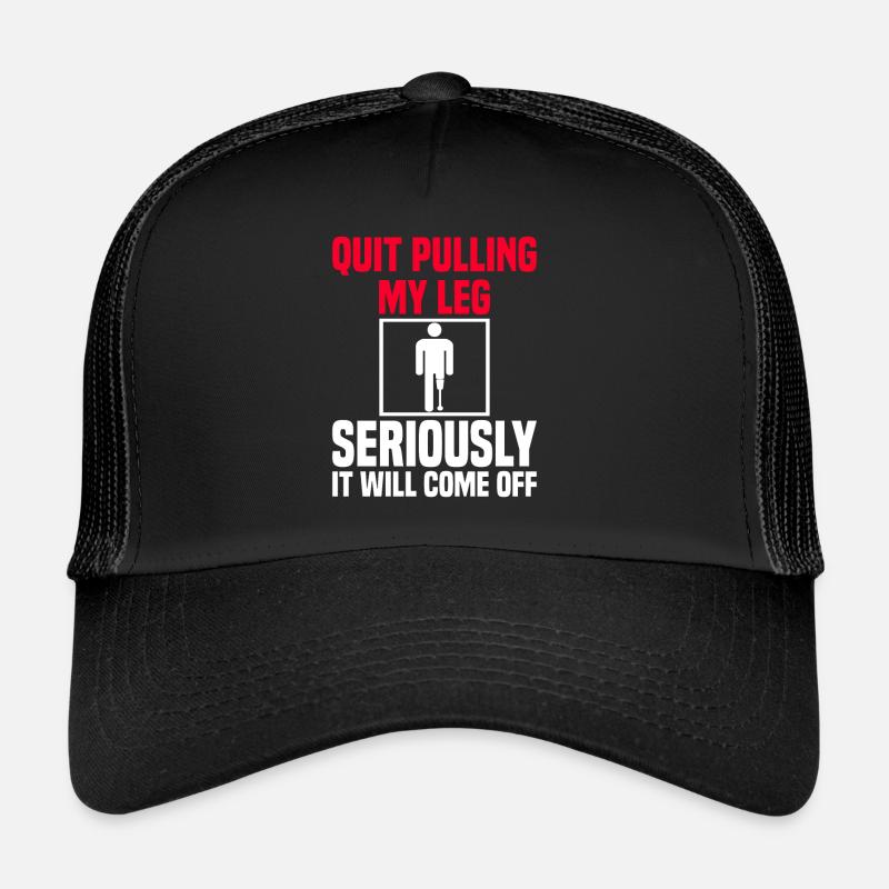 Fauteuil roulant amputé pour handicapés invalidés Casquette trucker 