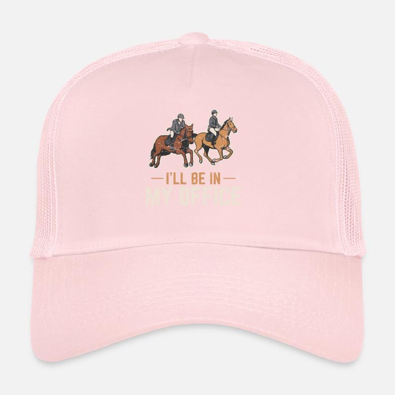 Je serai dans mon bureau Chevaux de ferme Cheval R Casquette trucker 