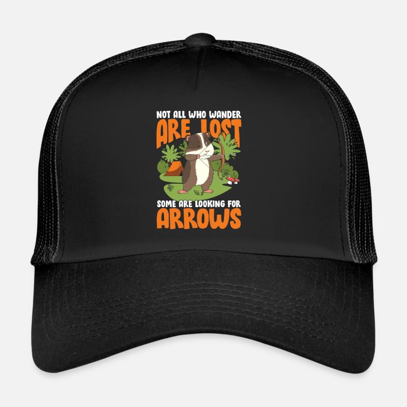Not All Who Wander Are Lost Some Are Looking For - Trucker Cap - Schwarz/Schwarz