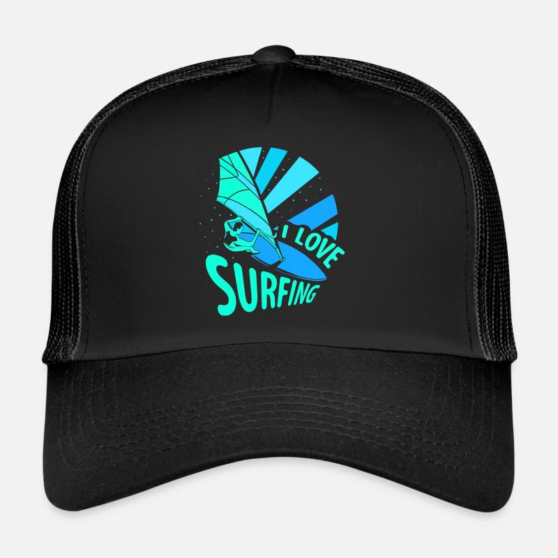 I love surfing surfboard surfer surfing Trucker Cap