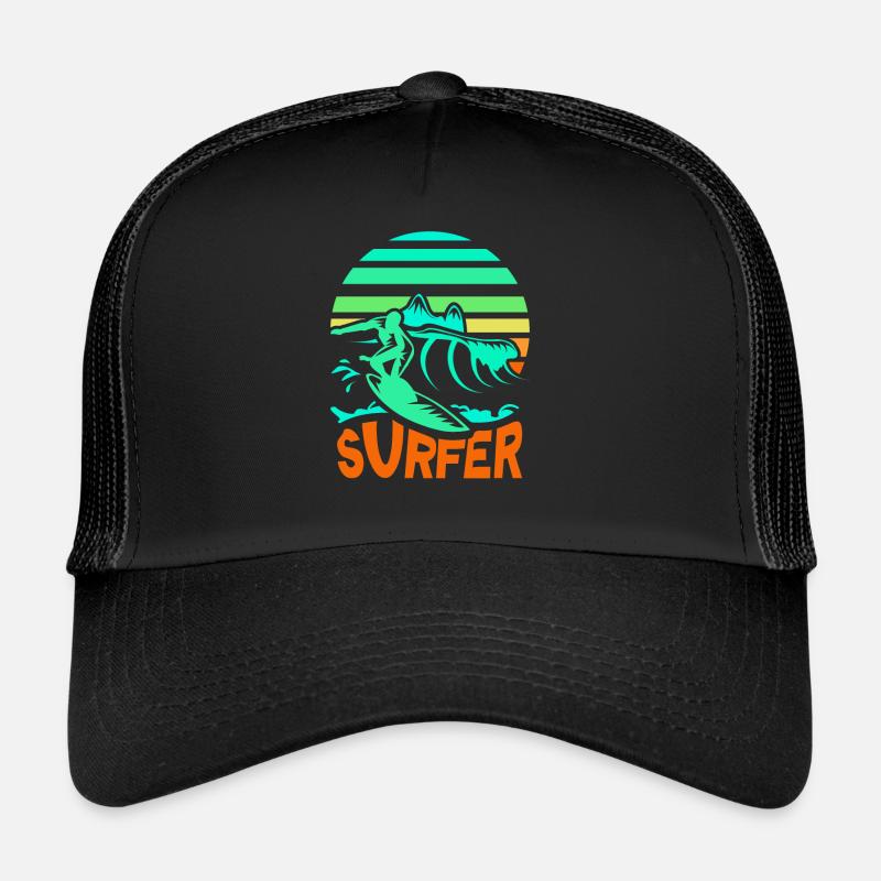 Surfer Surf planche à voile Surf Casquette trucker 
