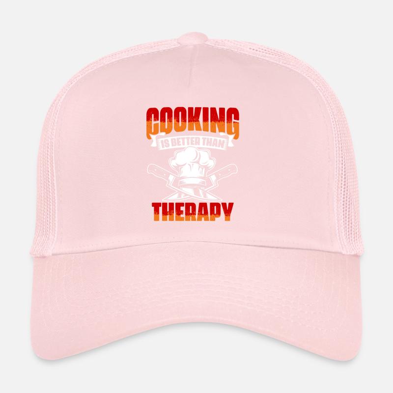 Better than therapy Funny culinary humor for Trucker Cap
