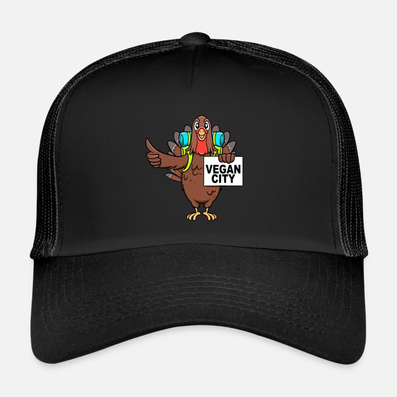 Thanksgiving de Noël Sans viande De Dinde Casquette trucker 
