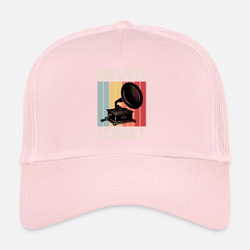NEVER FORGET/ VINYL DESIGN Trucker Cap