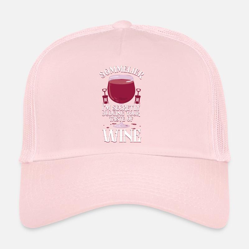 Dégustation de vin de sommelier Casquette trucker 