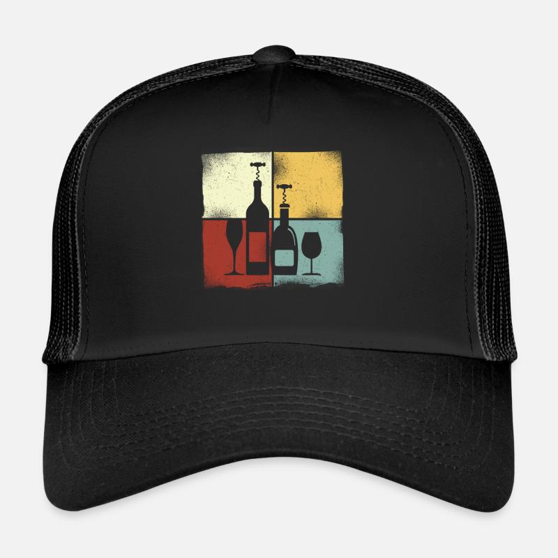 Dégustation de vin de sommelier Casquette trucker 