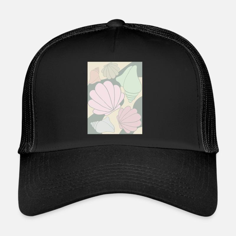 Danish Pastel Aesthetic Shell Trucker Cap