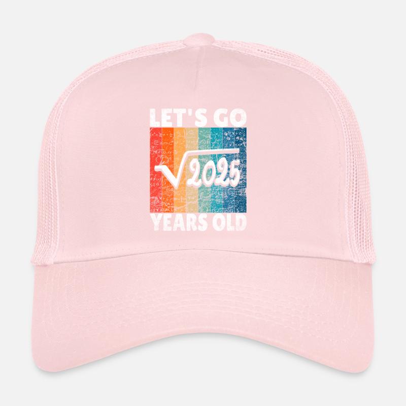 45e anniversaire - la racine de 2025 = 45 ans Casquette trucker 