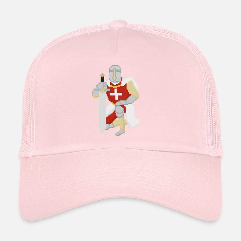 Retro Pixel Knight Trucker Cap