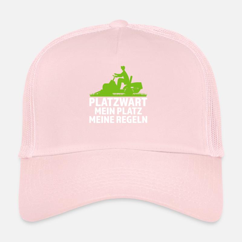 Platzwart Garten Rasenmäher Geschenk Trucker Cap